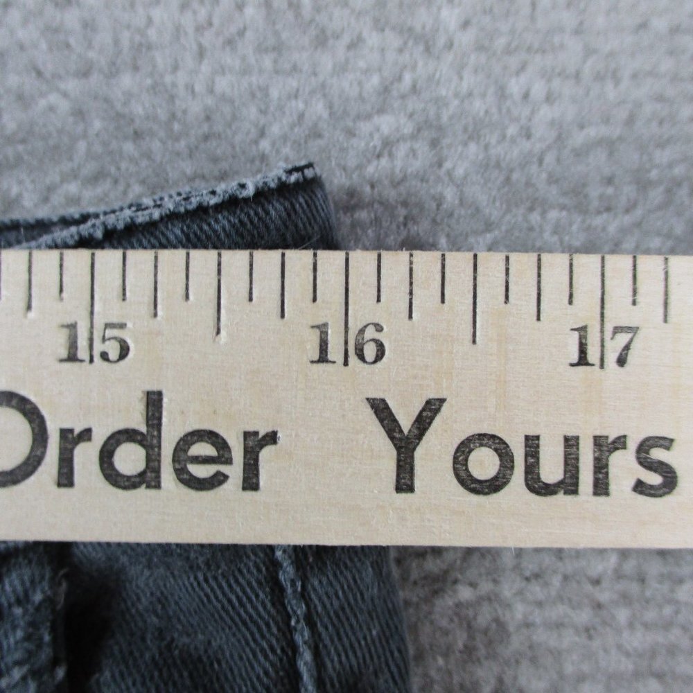 Armani Jeans Womens 32 Gray Denim Chino Slit Pockets Giorgi Comfort Fabric - Picture 15 of 16